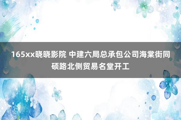 165xx晓晓影院 中建六局总承包公司海棠街同硕路北侧贸易名堂开工