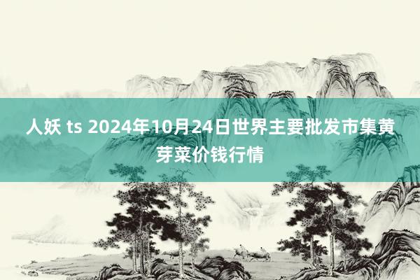 人妖 ts 2024年10月24日世界主要批发市集黄芽菜价钱行情