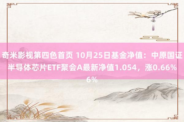 奇米影视第四色首页 10月25日基金净值：中原国证半导体芯片ETF聚会A最新净值1.054，涨0.66%