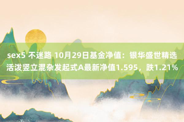 sex5 不迷路 10月29日基金净值：银华盛世精选活泼竖立混杂发起式A最新净值1.595，跌1.21%