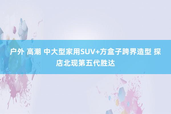 户外 高潮 中大型家用SUV+方盒子跨界造型 探店北现第五代胜达