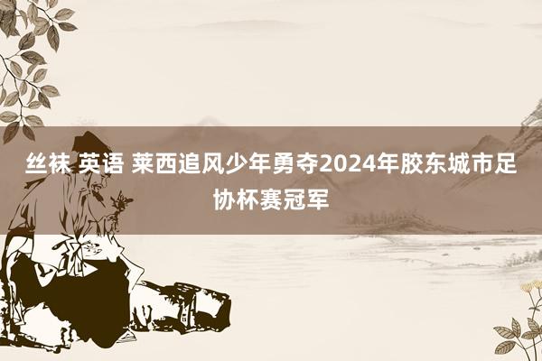 丝袜 英语 莱西追风少年勇夺2024年胶东城市足协杯赛冠军