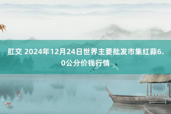 肛交 2024年12月24日世界主要批发市集红蒜6.0公分价钱行情