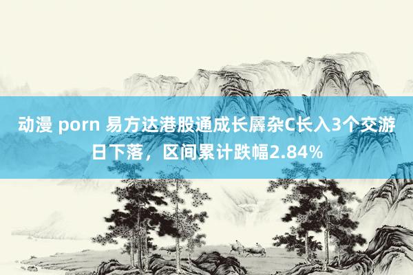 动漫 porn 易方达港股通成长羼杂C长入3个交游日下落，区间累计跌幅2.84%